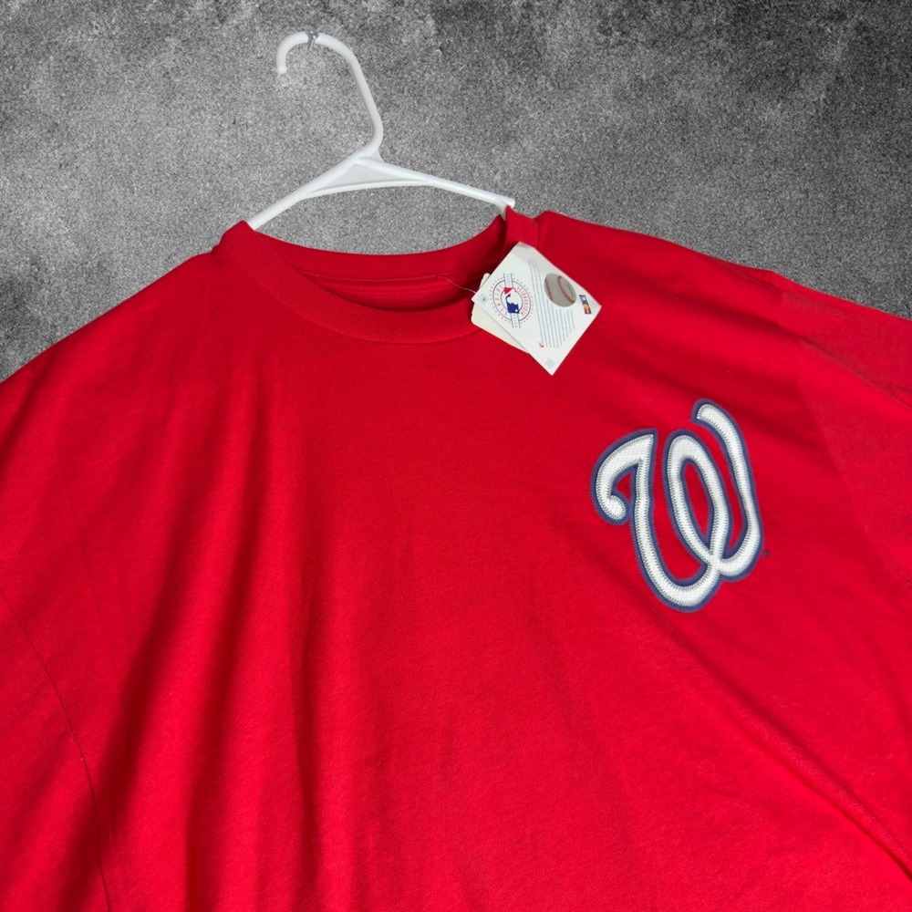 Washington Nationals Jayson Werth 28 Majestic XL Red MLB Baseball Shirt NWT